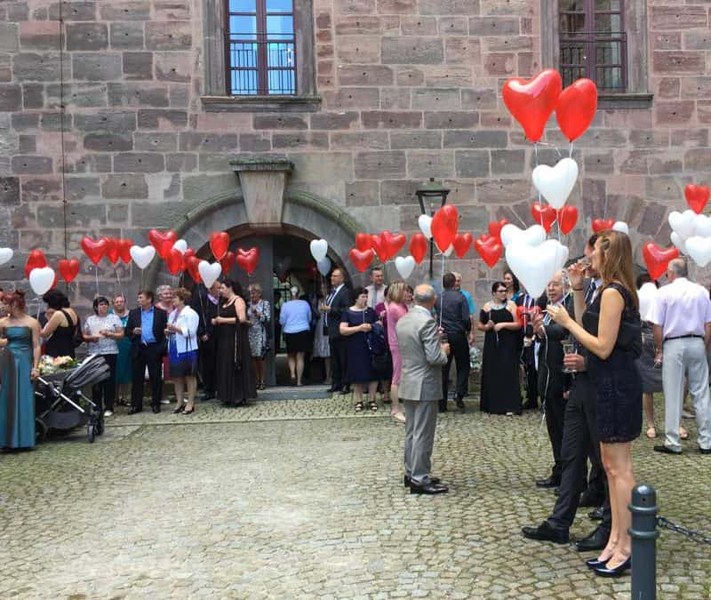 Schloss Plassenburg in Kulmbach Russische Hochzeit mit Tamada und DJ